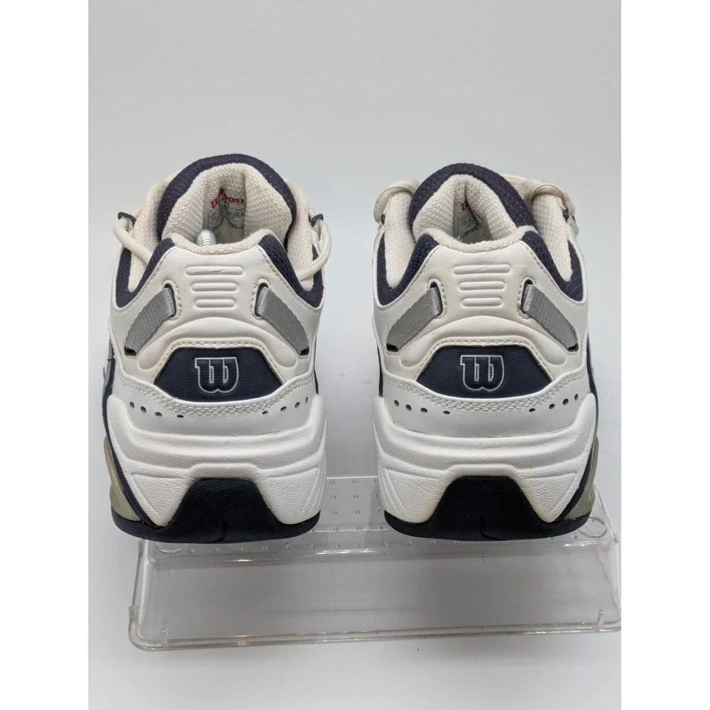 Wilson Pro Staff 1000 Tennis Shoes White Navy Leather Men's Size 14 Athletic